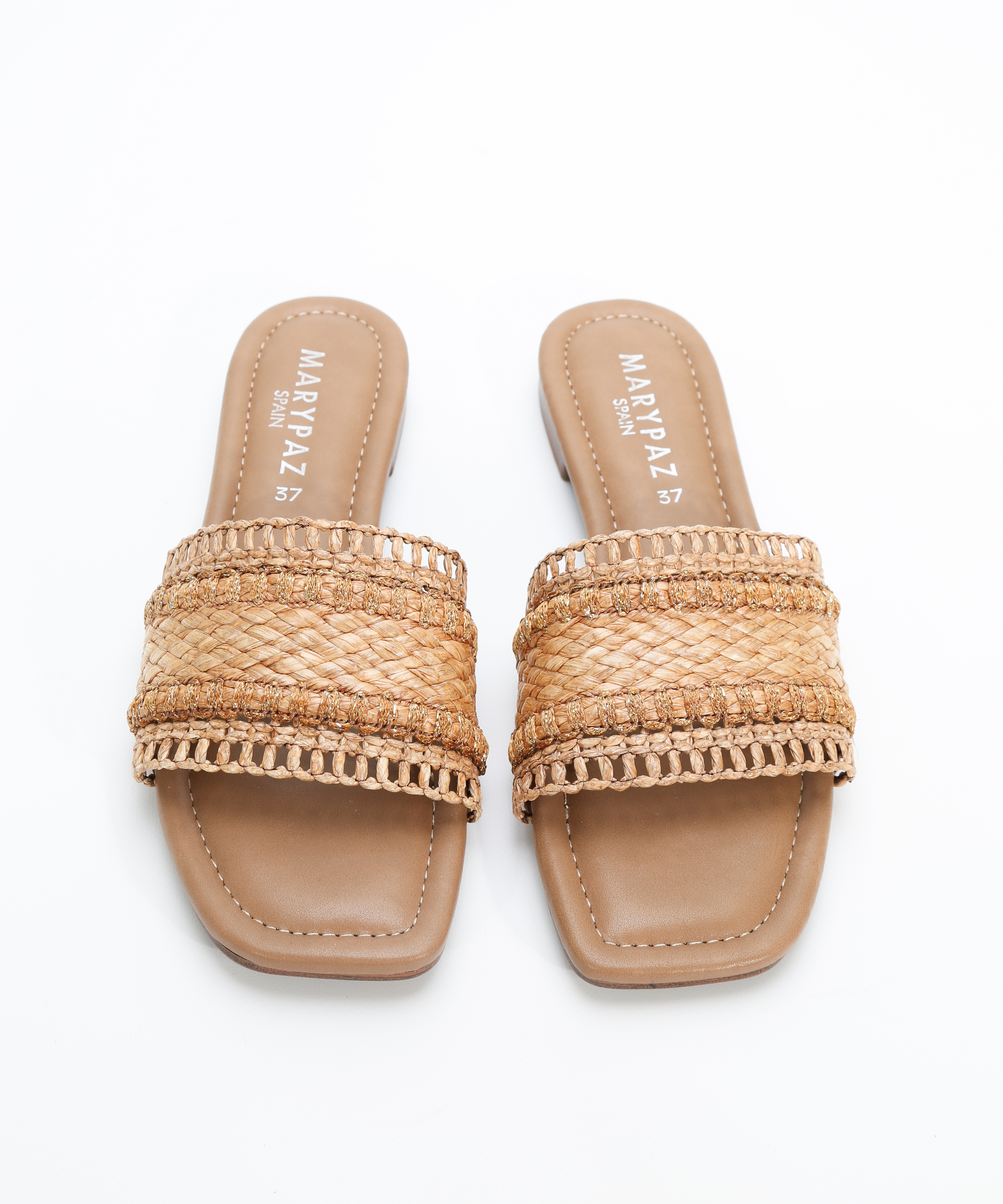 Sandalias planas rafia image number null